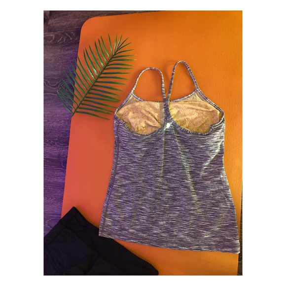 Lululemon grey tank with built in bra - Picture 2 of 3